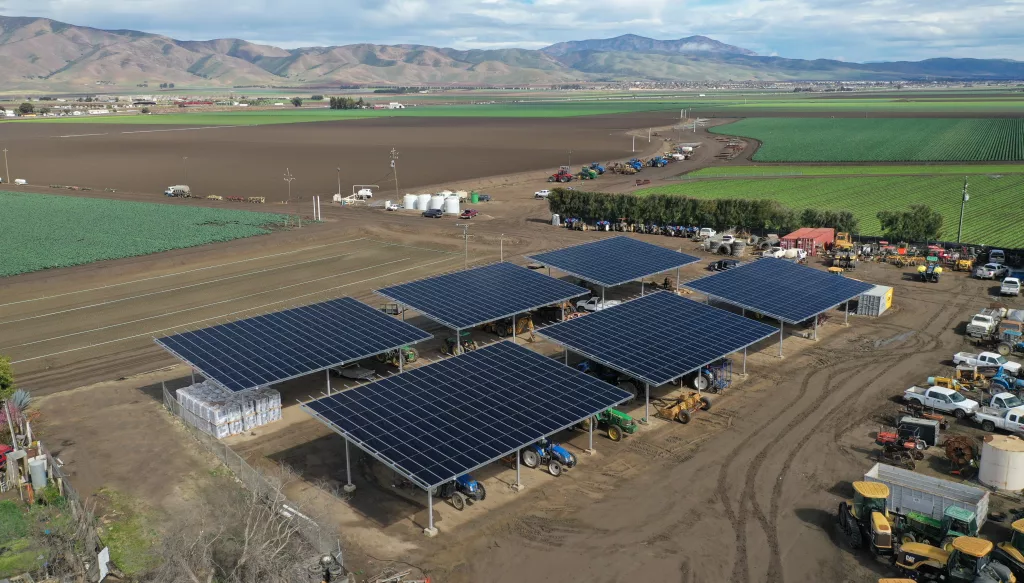 PowerShingle Solar Energy for Agriculture storing farm equipment